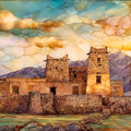 Bents Old Fort Ceramic Art Tile — ceramic art tile