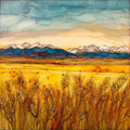 Wheat fields eastern plains Ceramic Art Tile — ceramic art tile