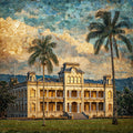 Iolani Palace Oahu Ceramic Art Tile — ceramic art tile