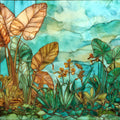 Wahiawa Botanical Oahu Ceramic Art Tile — ceramic art tile