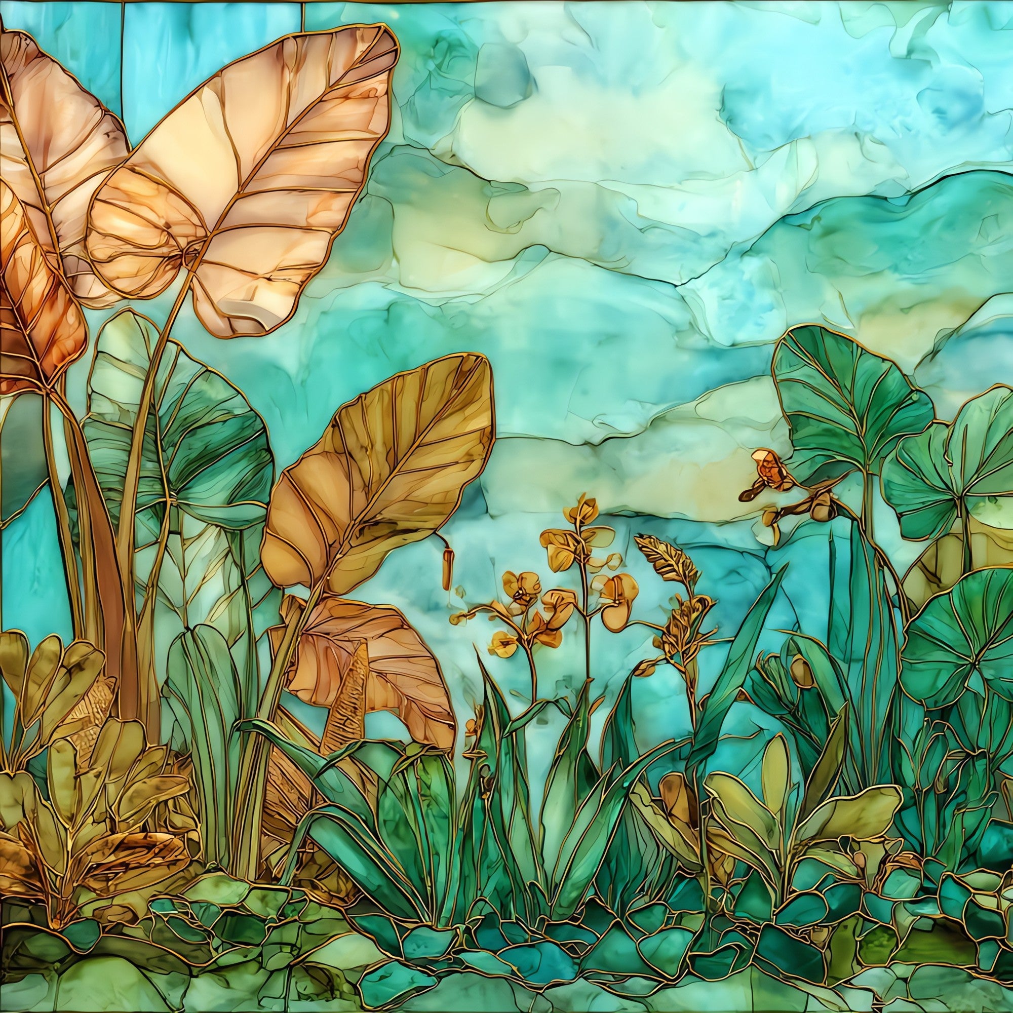 Wahiawa Botanical Oahu Ceramic Art Tile — ceramic art tile