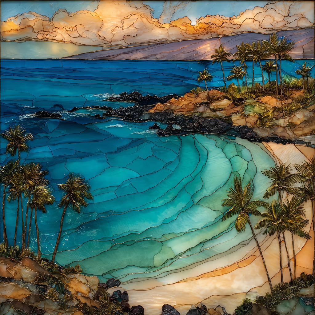 Napili Bay Maui Ceramic Art Tile — ceramic art tile
