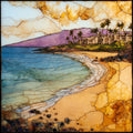 Wailea Beach Maui Ceramic Art Tile — ceramic art tile