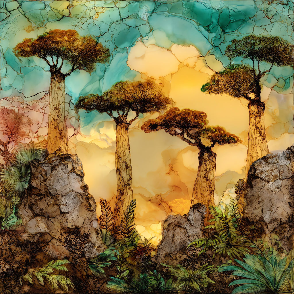 Lava Trees Monument Big Island Ceramic Art Tile — ceramic art tile