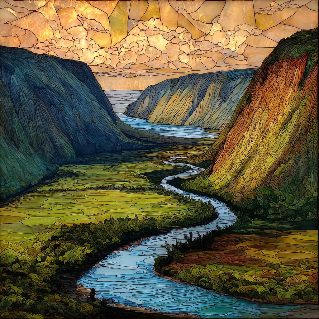 Waipio Overlook Big Island Ceramic Art Tile — ceramic art tile