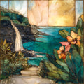 Onomea Bioreserve Big Island Ceramic Art Tile — ceramic art tile