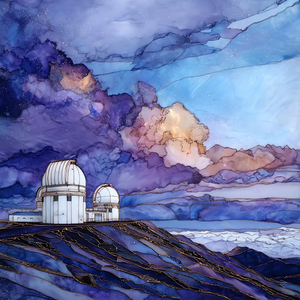 Mauna Kea Summit Big Island Ceramic Art Tile — ceramic art tile
