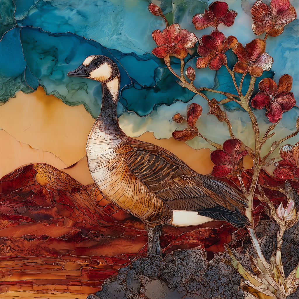Nene Haleakala Maui Ceramic Art Tile — ceramic art tile