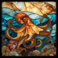 Hee Octopus Tidepool Oahu Ceramic Art Tile — ceramic art tile