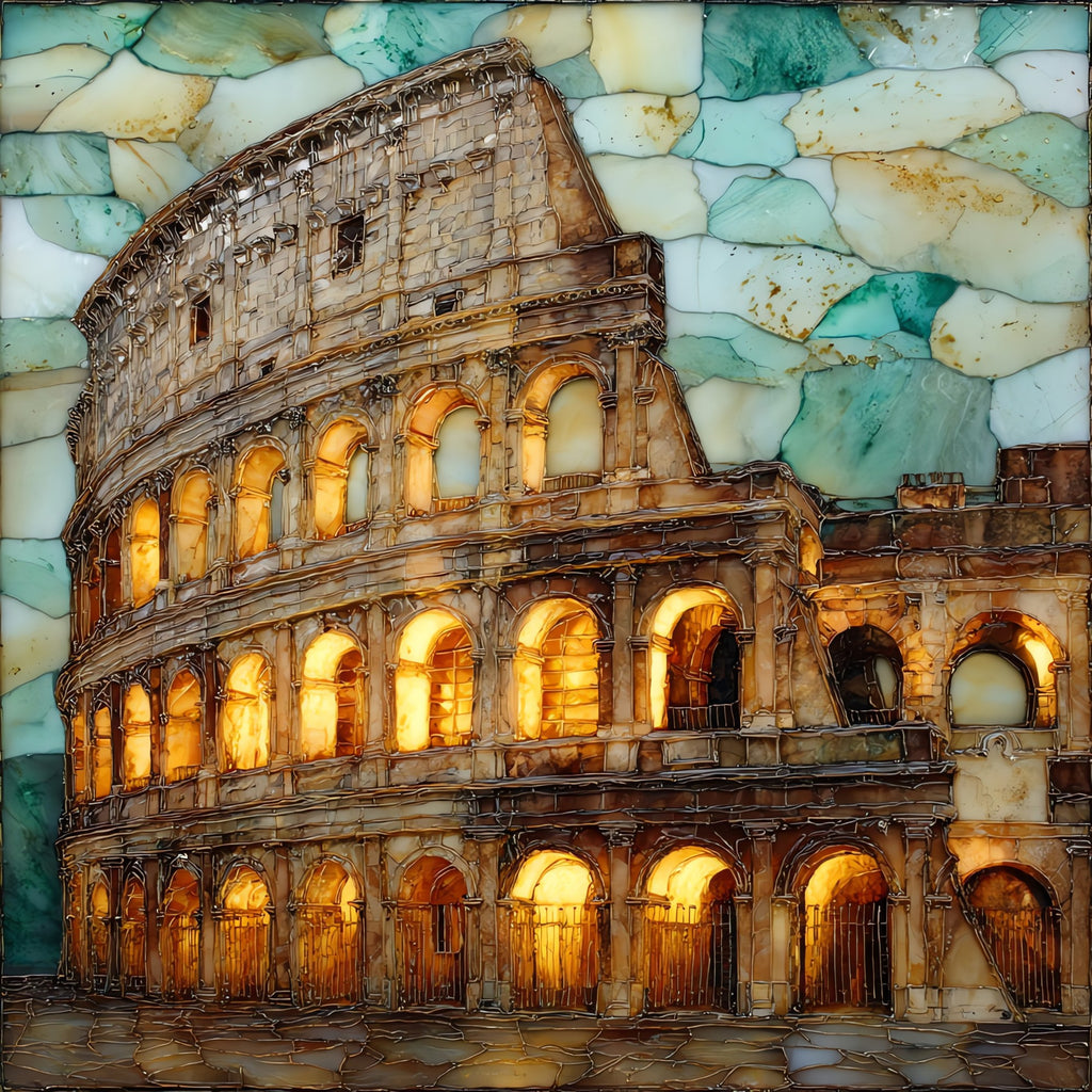 Colosseum — ceramic art tile