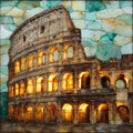 Colosseum — ceramic art tile