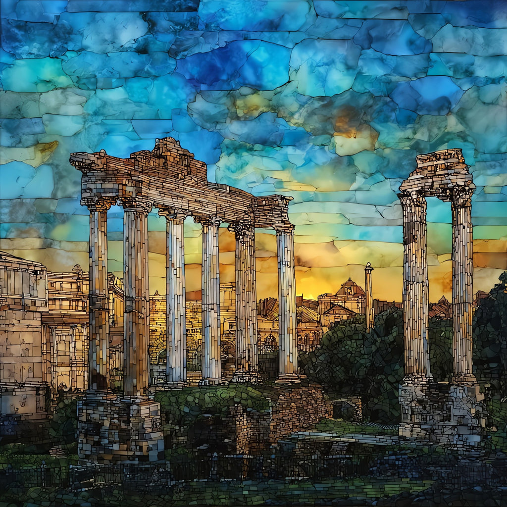 Roman Forum — ceramic art tile