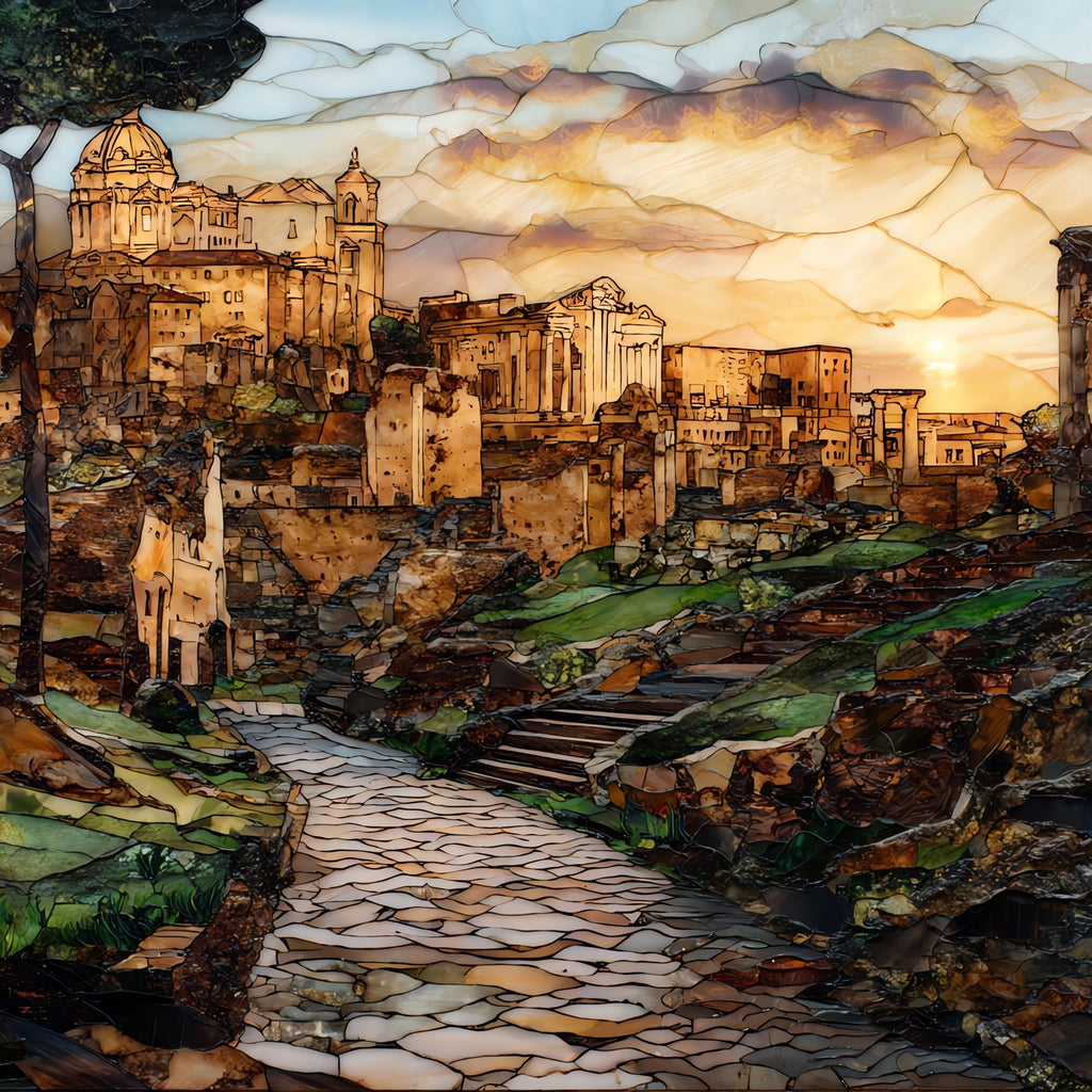 Trajan's Market — ceramic art tile