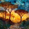 Appian Way — ceramic art tile
