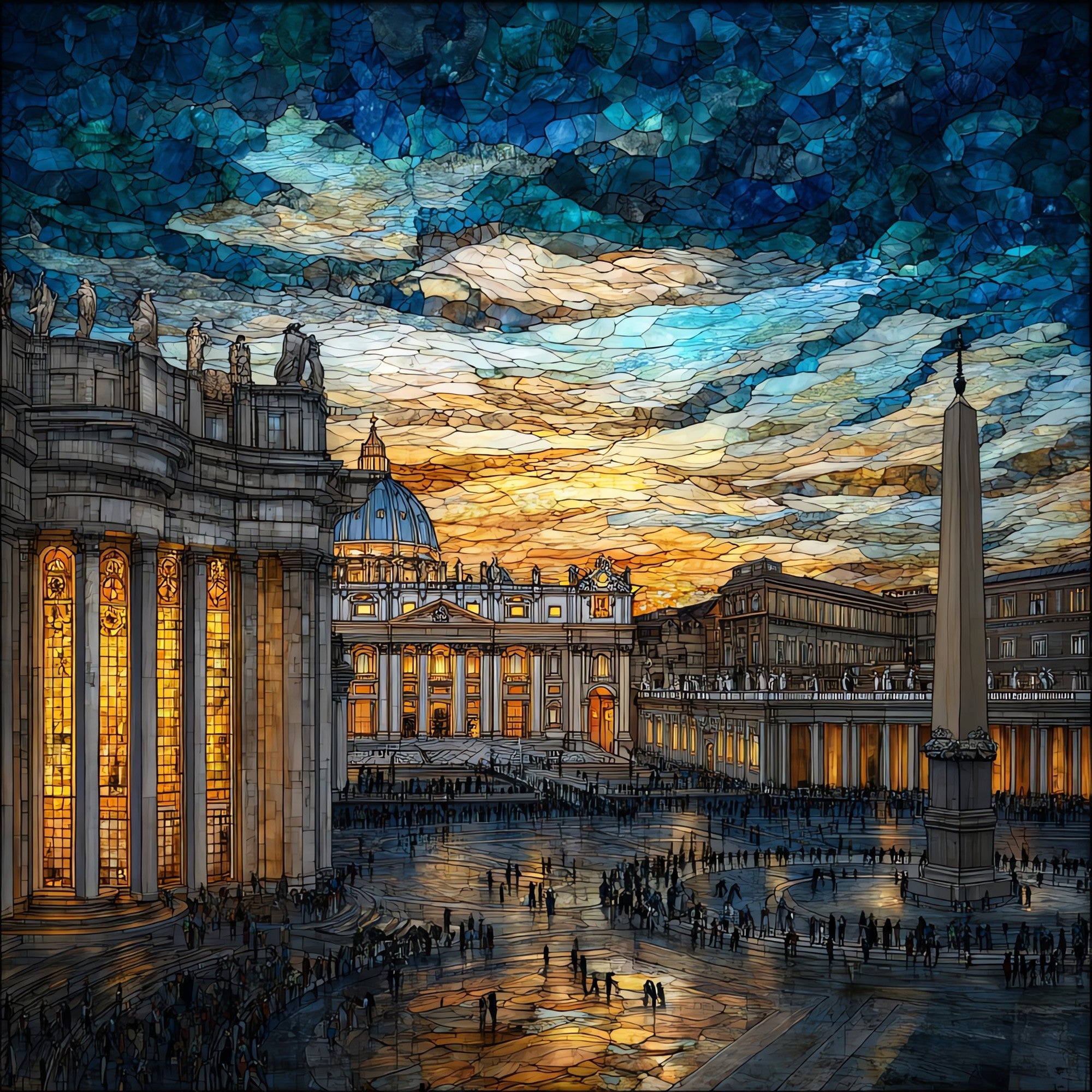 St Peter's Square — ceramic art tile