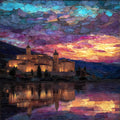 Castel Gandolfo — ceramic art tile