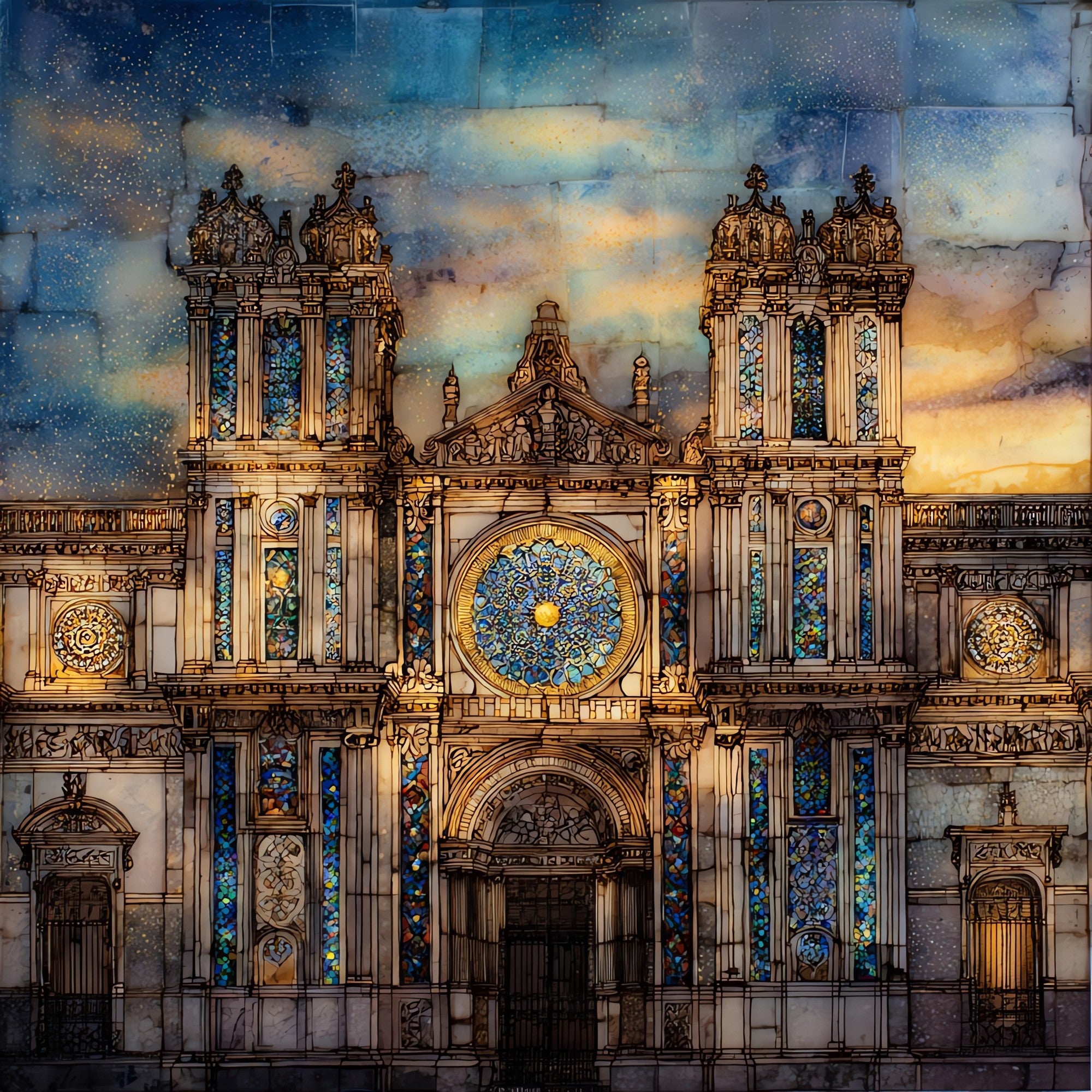 St John Lateran Basilica — ceramic art tile
