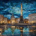 Piazza Navona — ceramic art tile