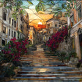 Spanish Steps — ceramic art tile