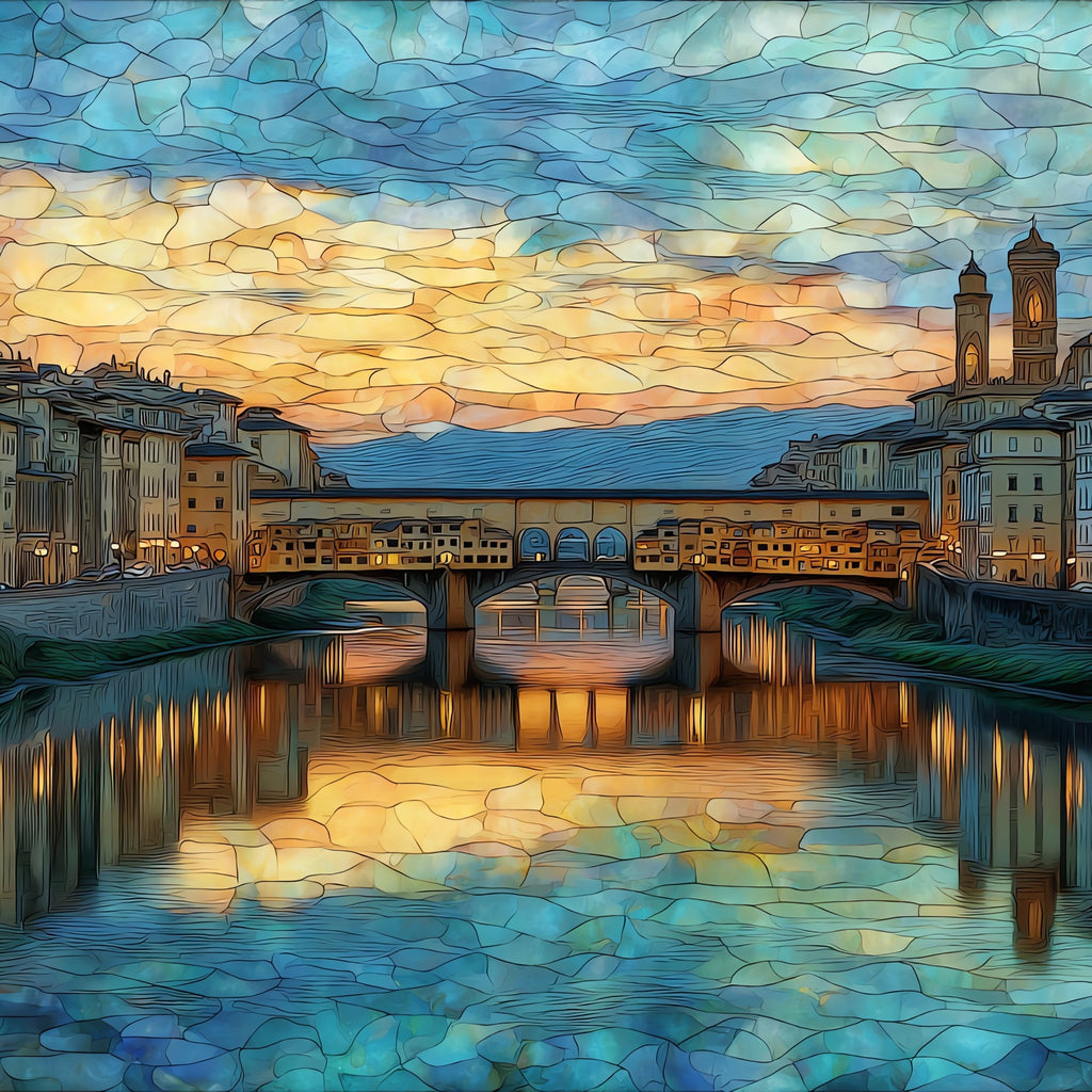 Ponte Vecchio — ceramic art tile