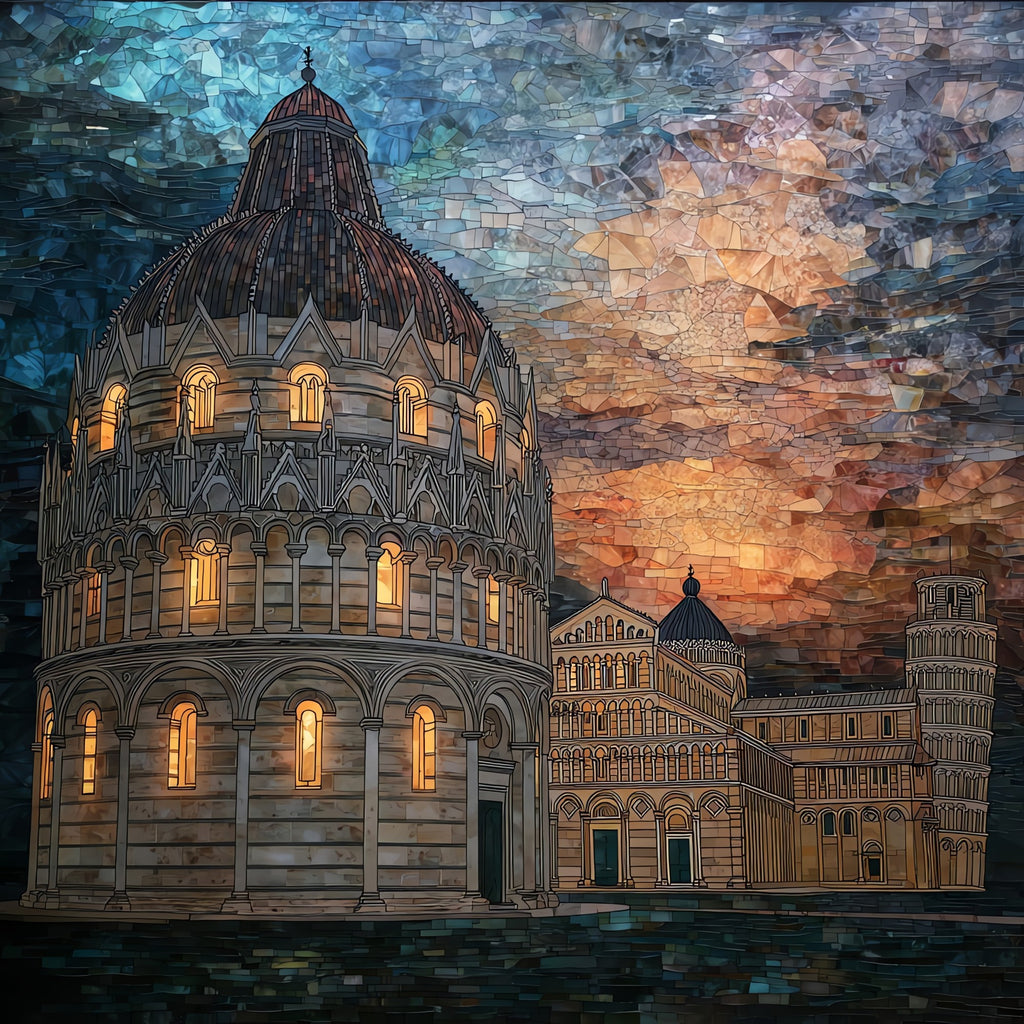 Pisa Baptistery — ceramic art tile