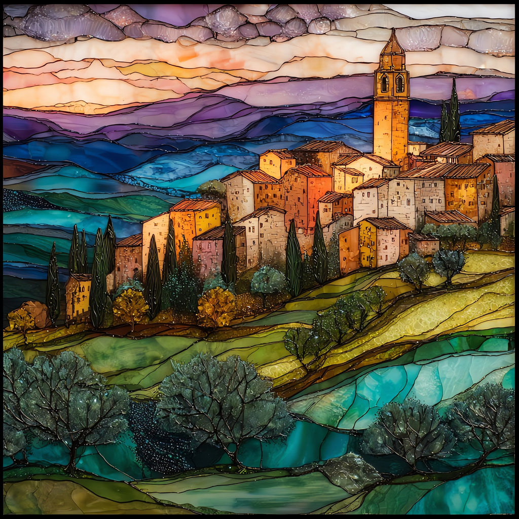 Pienza — ceramic art tile