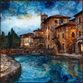 Bagno Vignoni — ceramic art tile
