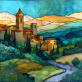Monteriggioni — ceramic art tile