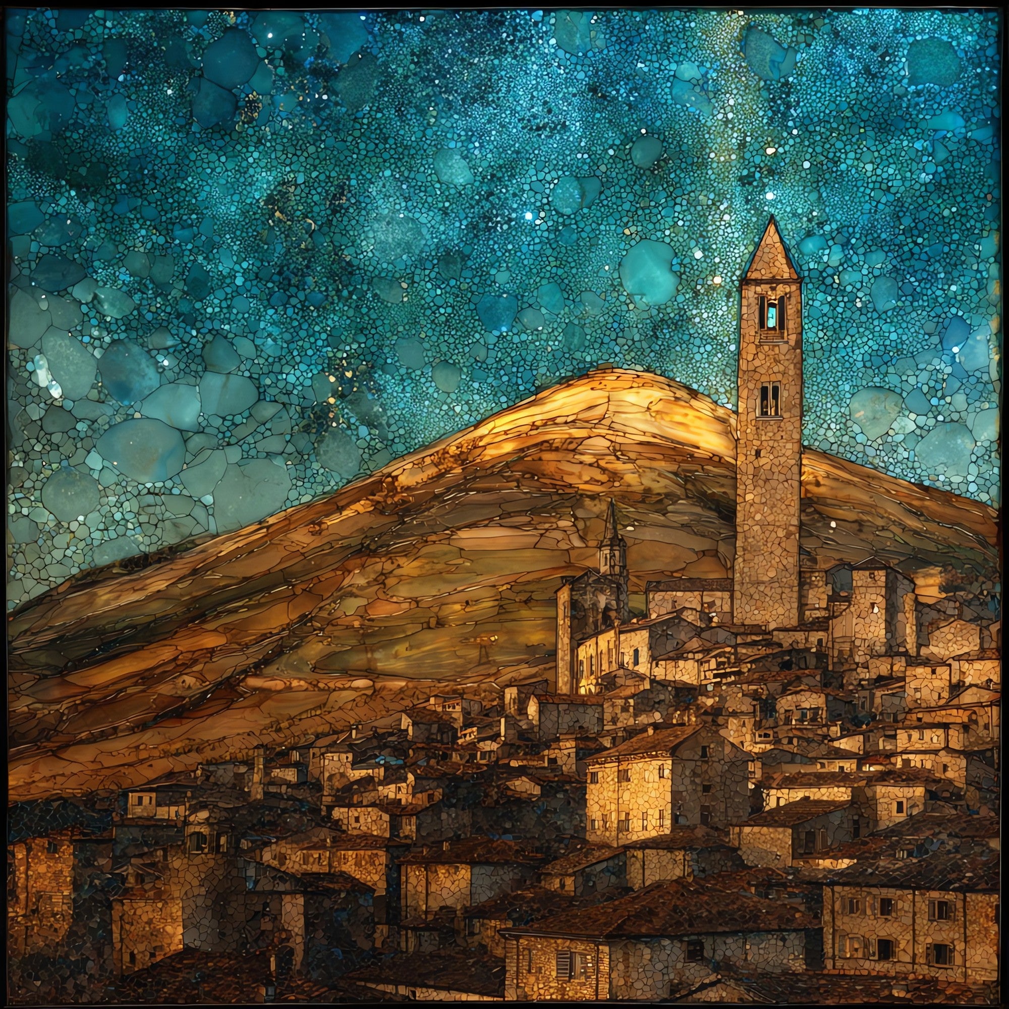 Gubbio — ceramic art tile
