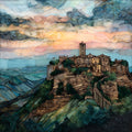 Civita di Bagnoregio — ceramic art tile