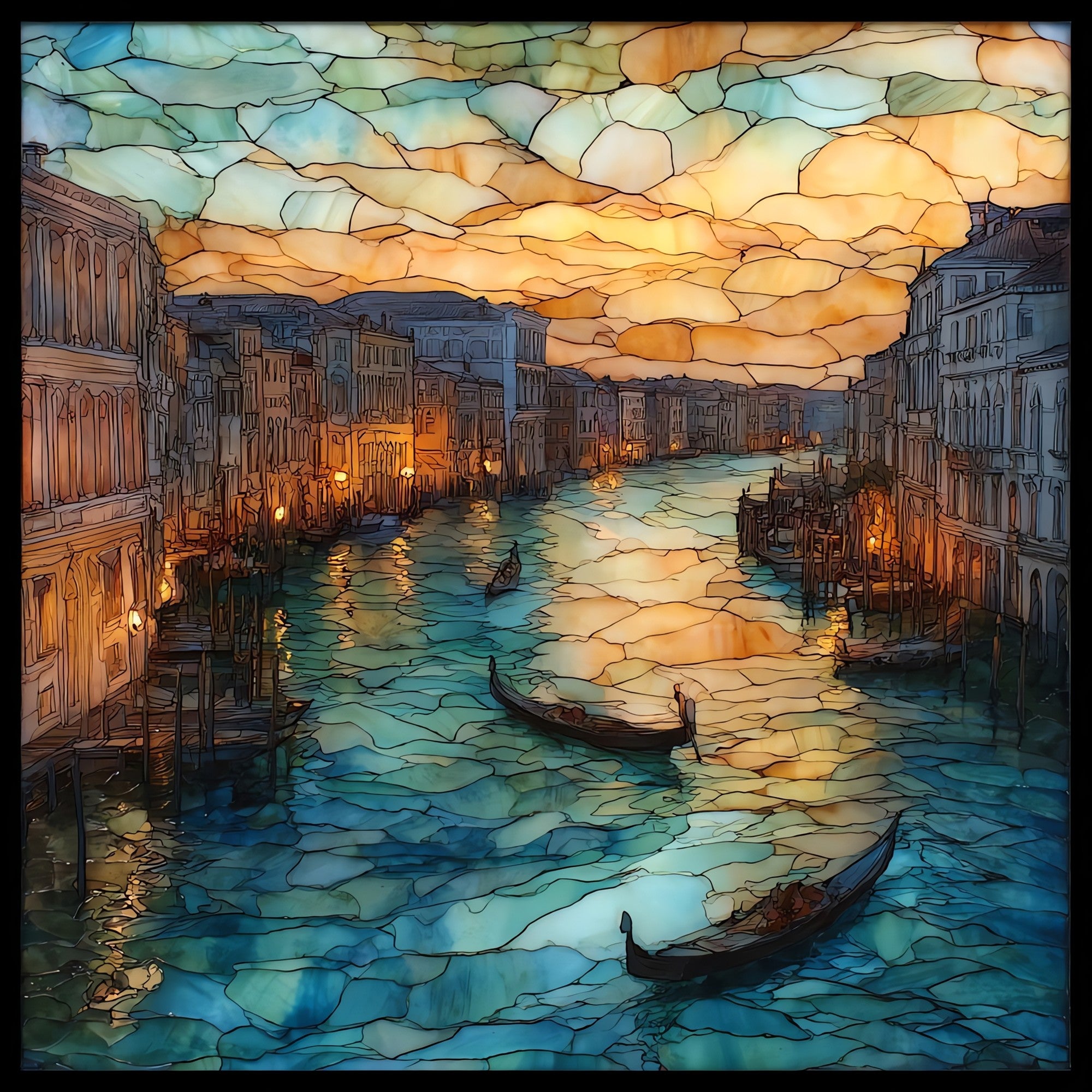 Grand Canal — ceramic art tile