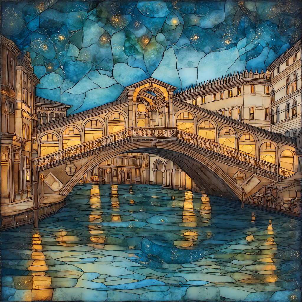 Rialto Bridge — ceramic art tile
