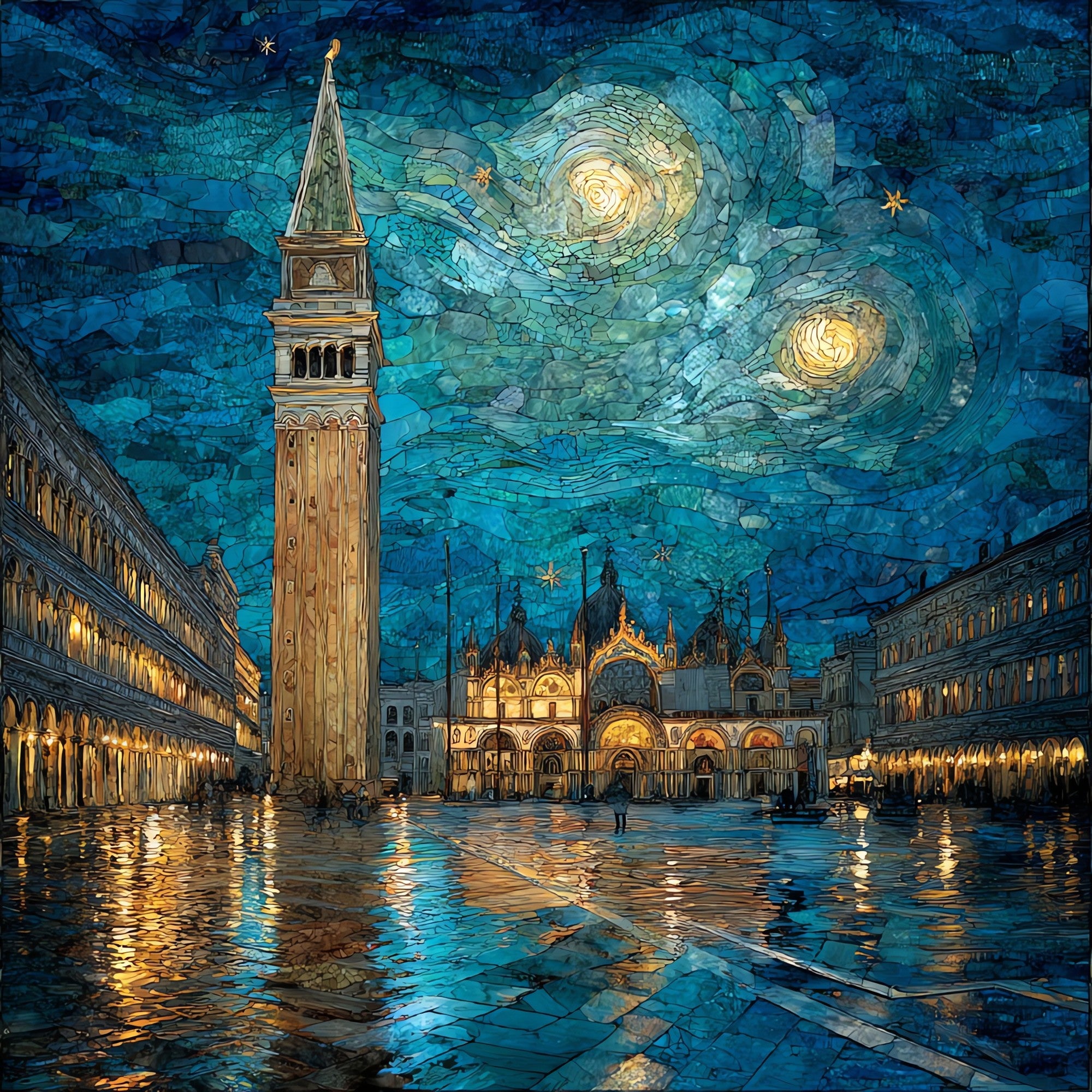 St Mark's Square — ceramic art tile