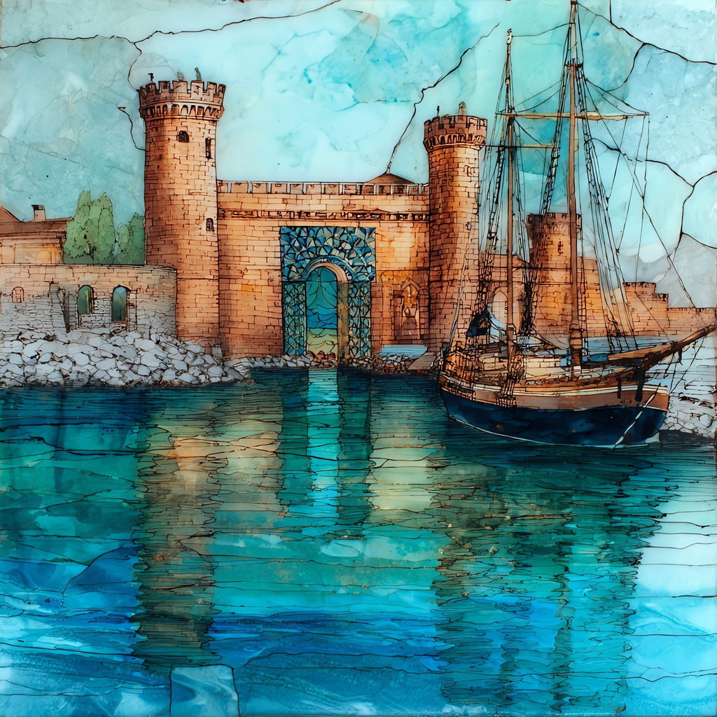 Venetian Arsenal — ceramic art tile