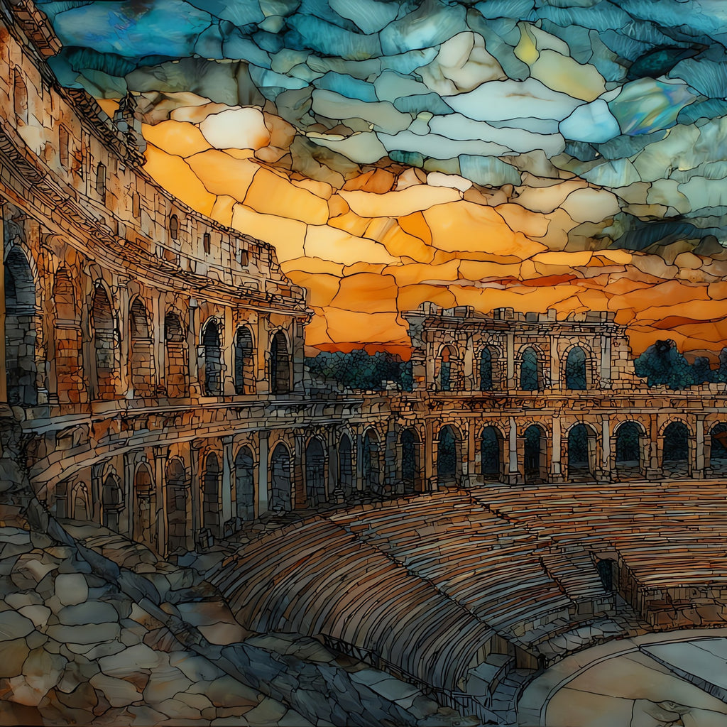 Verona Arena — ceramic art tile