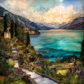 Isola Bella Lake Maggiore — ceramic art tile