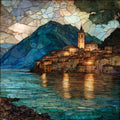 Monte Isola — ceramic art tile