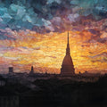 Mole Antonelliana — ceramic art tile