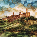 Barolo Wine Country — ceramic art tile