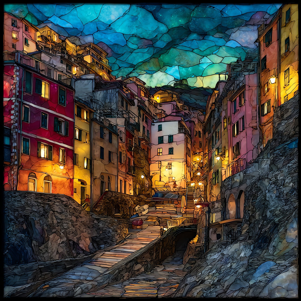 Riomaggiore — ceramic art tile