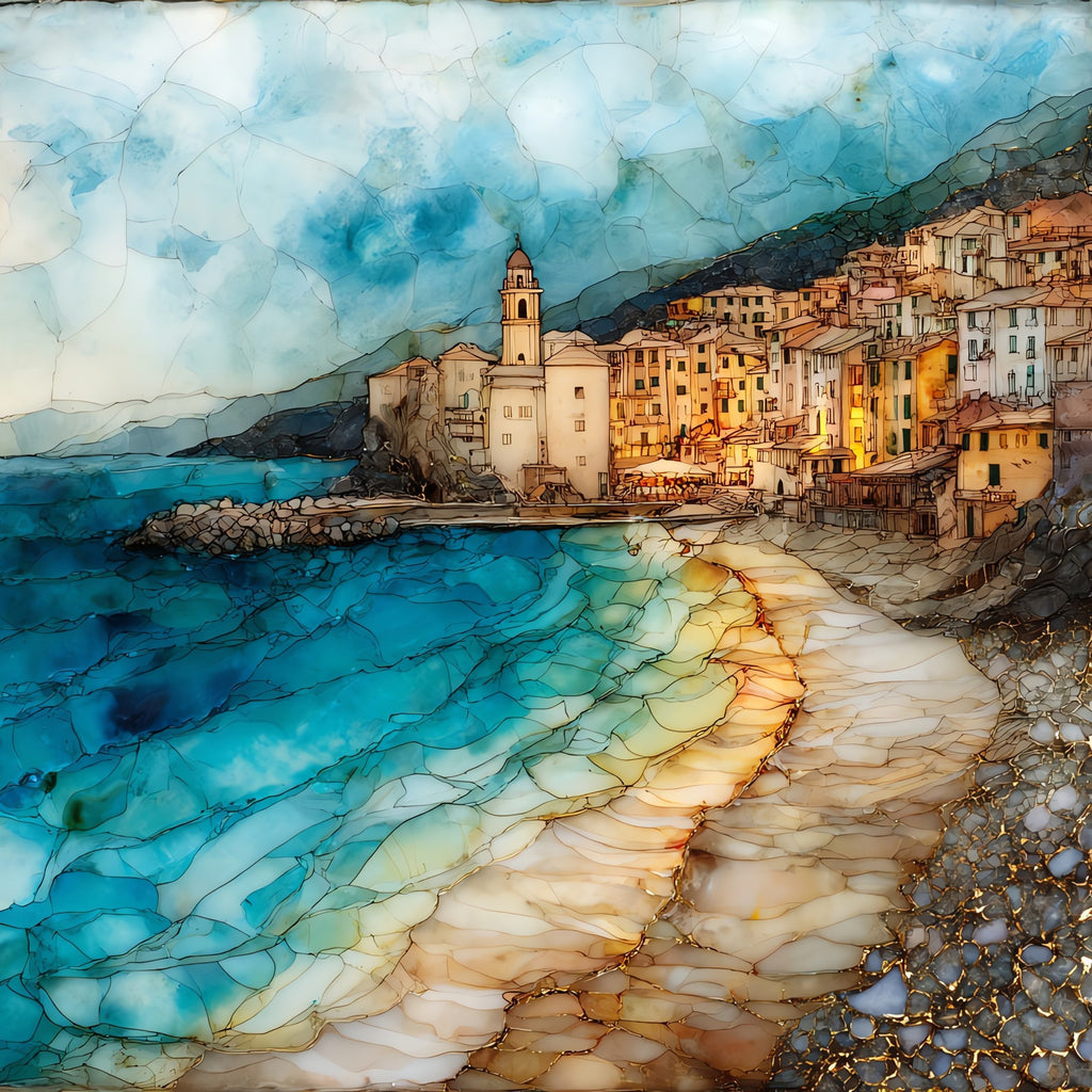 Monterosso al Mare — ceramic art tile