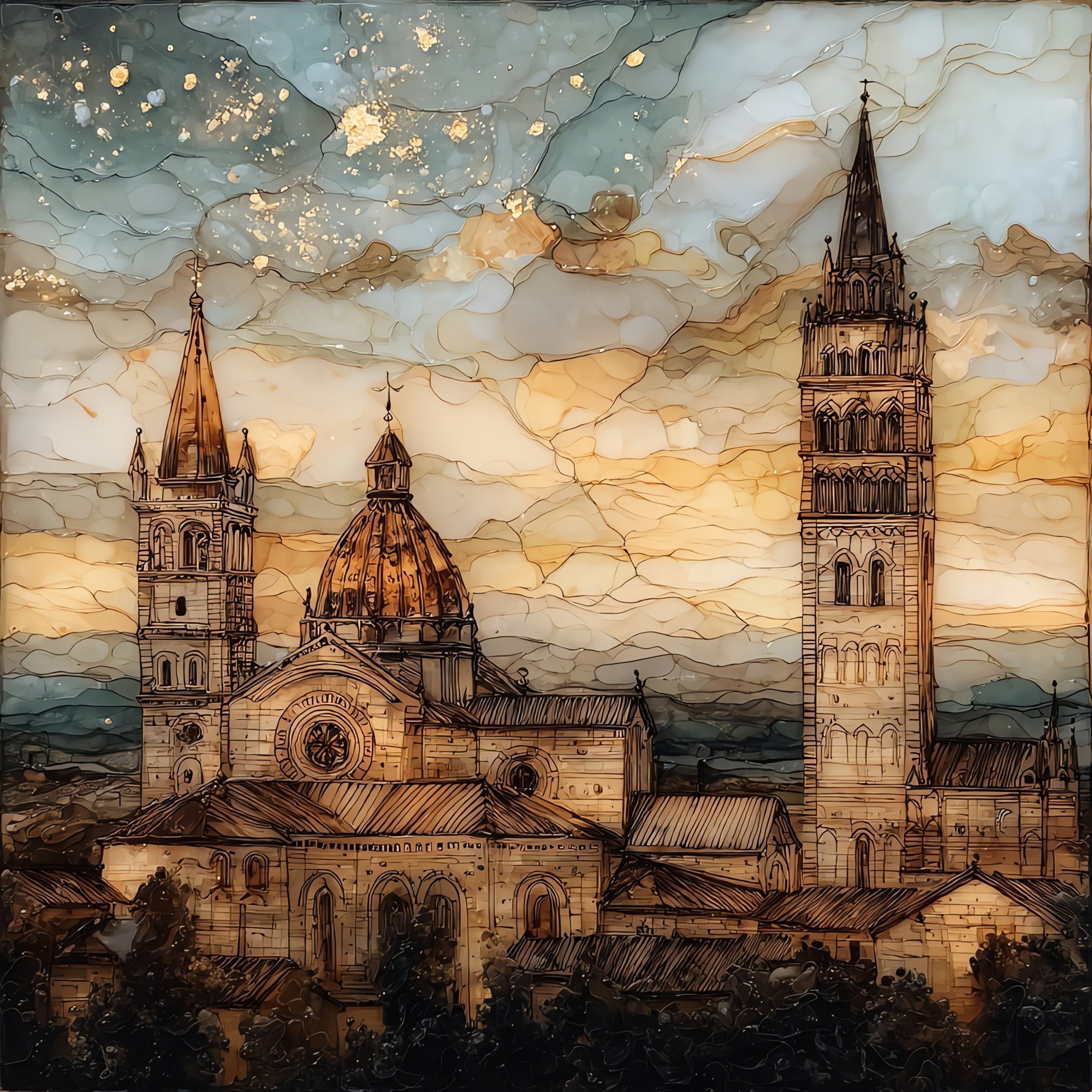 Modena Cathedral — ceramic art tile