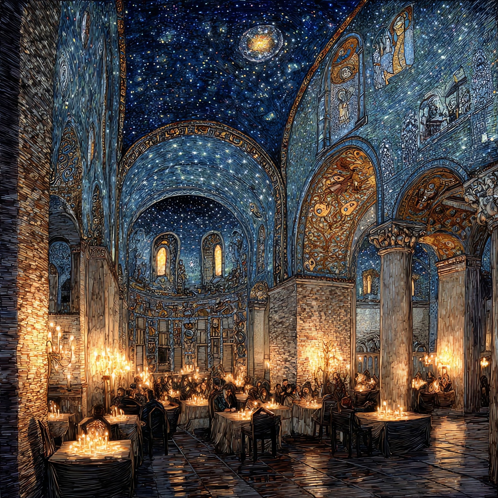 Basilica of San Vitale — ceramic art tile