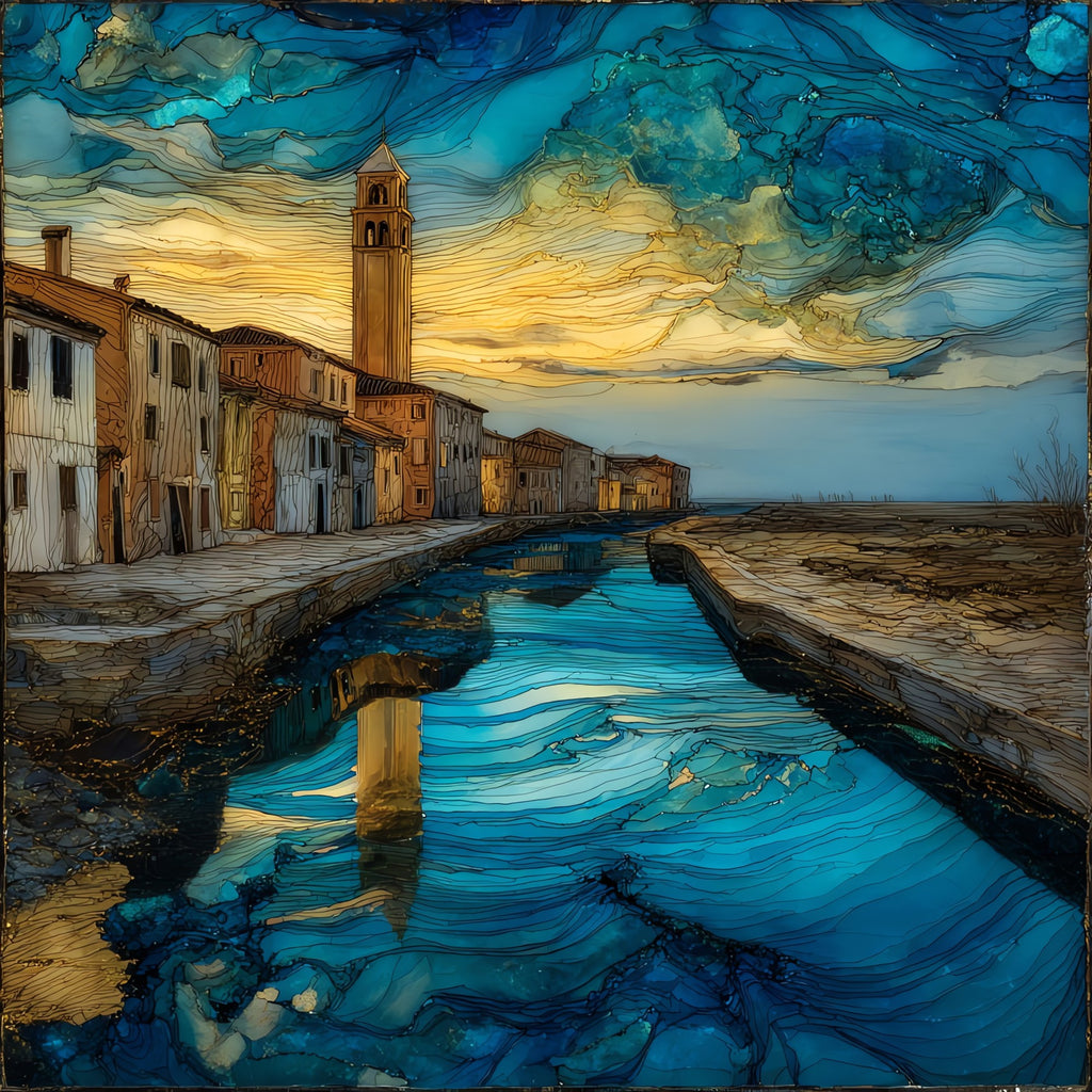 Comacchio — ceramic art tile
