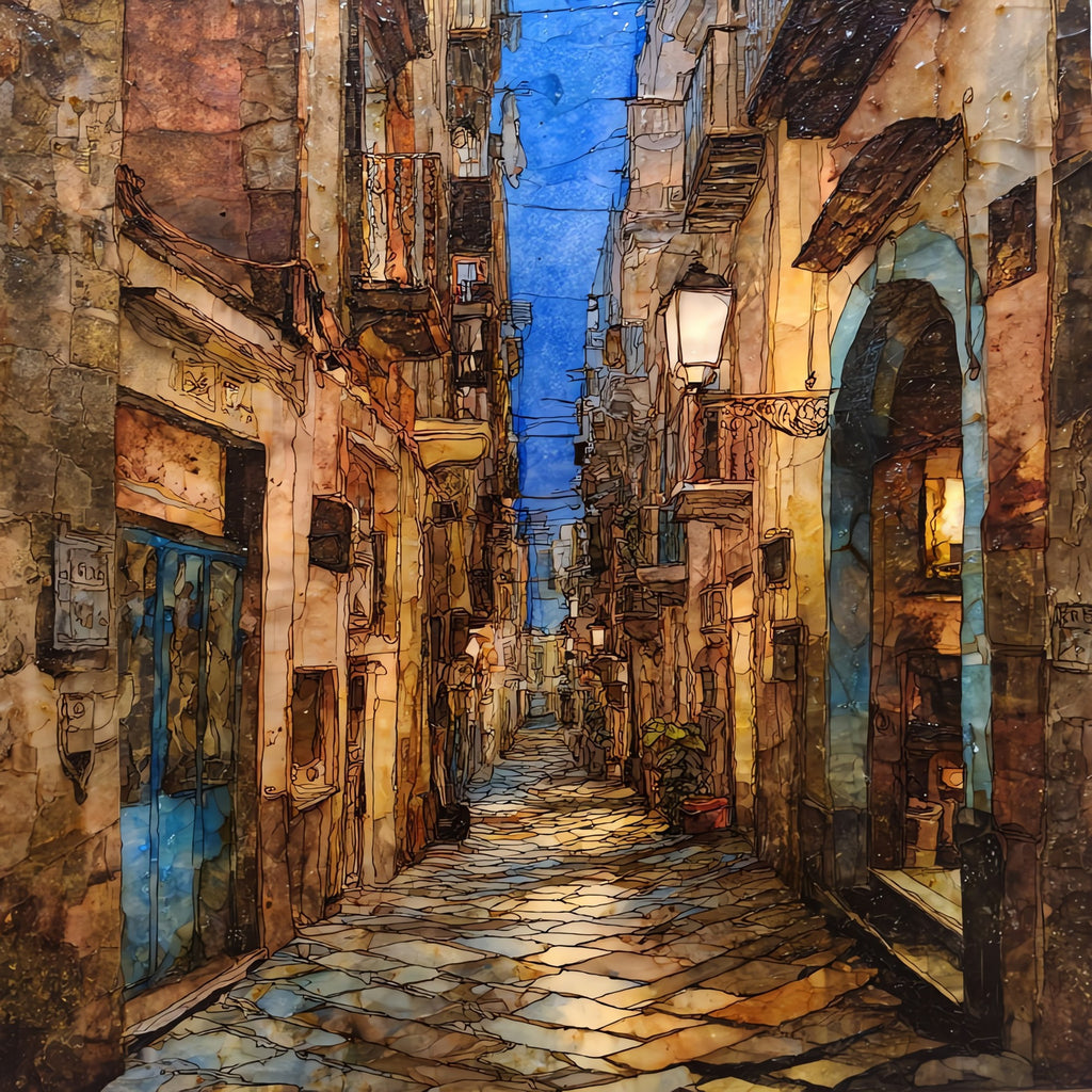 Spaccanapoli — ceramic art tile
