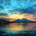 Bay of Naples — ceramic art tile