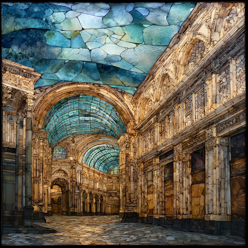 Galleria Umberto I — ceramic art tile