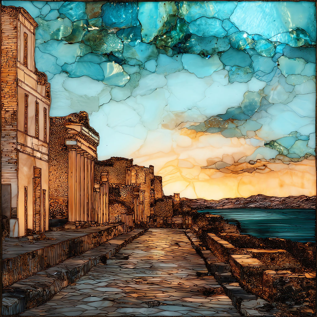 Herculaneum — ceramic art tile