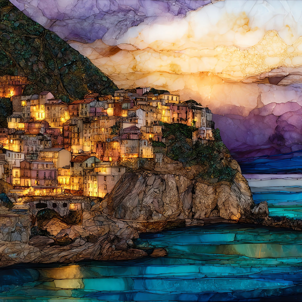 Positano — ceramic art tile