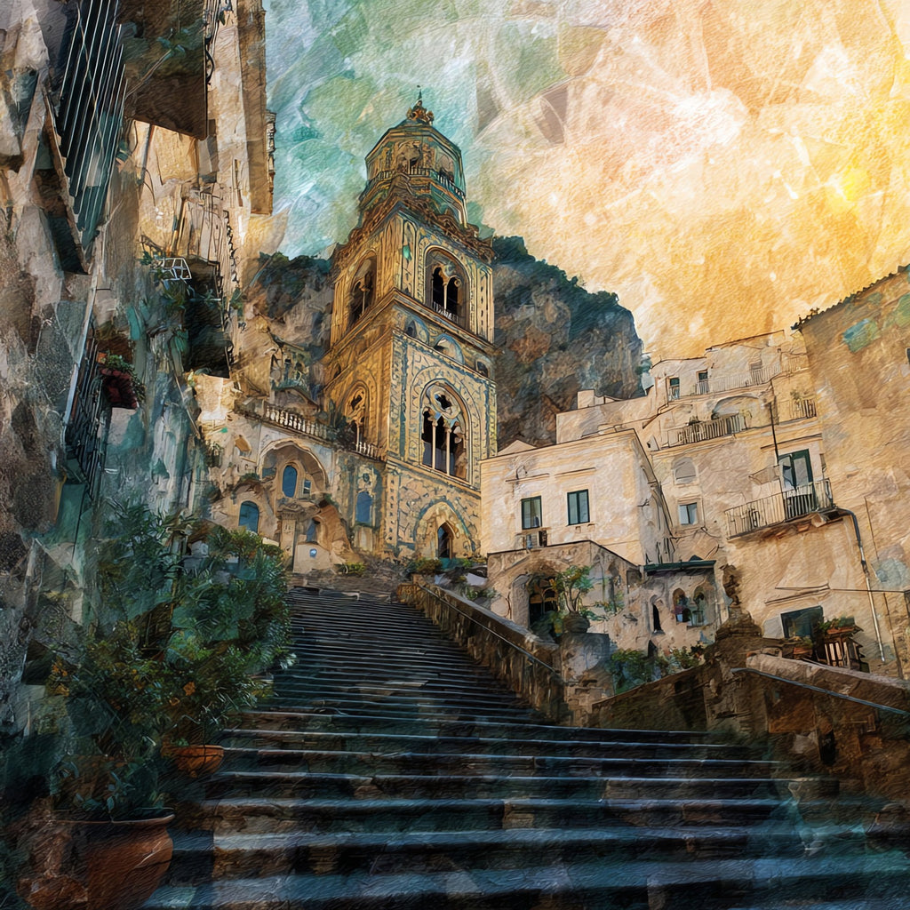 Amalfi Cathedral — ceramic art tile